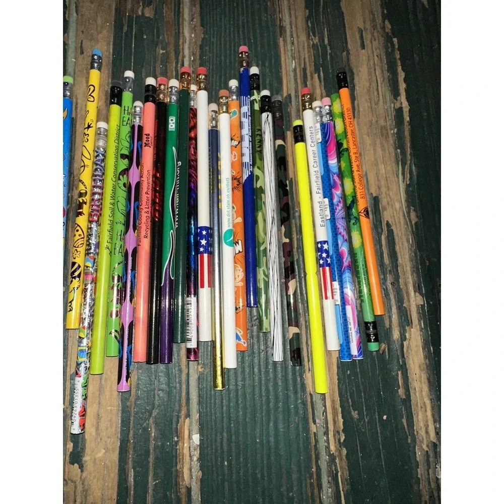 80s/90s Novelty Pencils DARE Got Milk Hersheys‎ Topper Metallic Nostalgia Lot